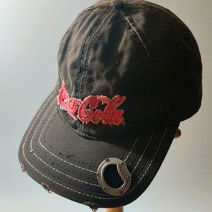 Coca Cola Branded‎ Brown Rugged Look Adjustable Vecro Hat